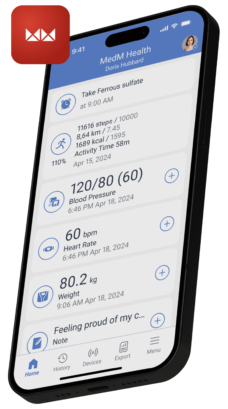 App MedM Health su Smartphone